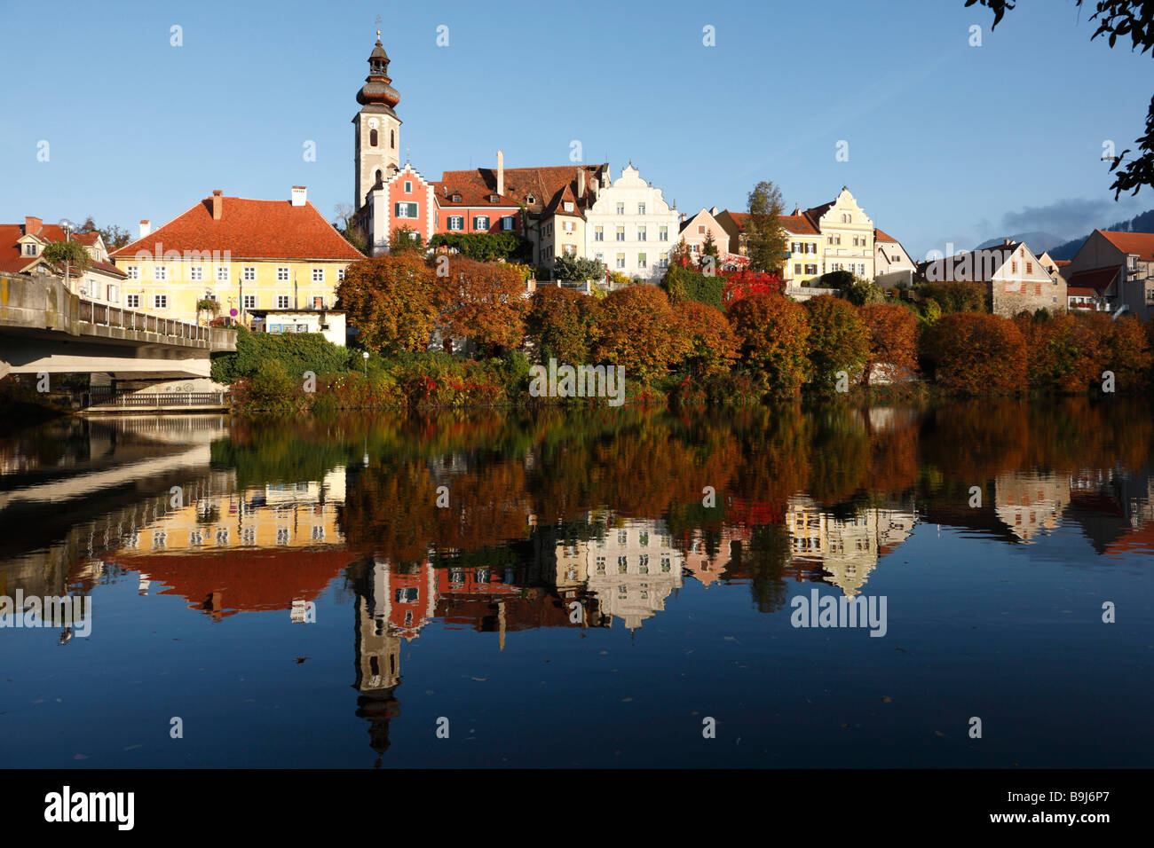Frohnleiten, Mur River, Styria, Austria, Europe Stock Photo