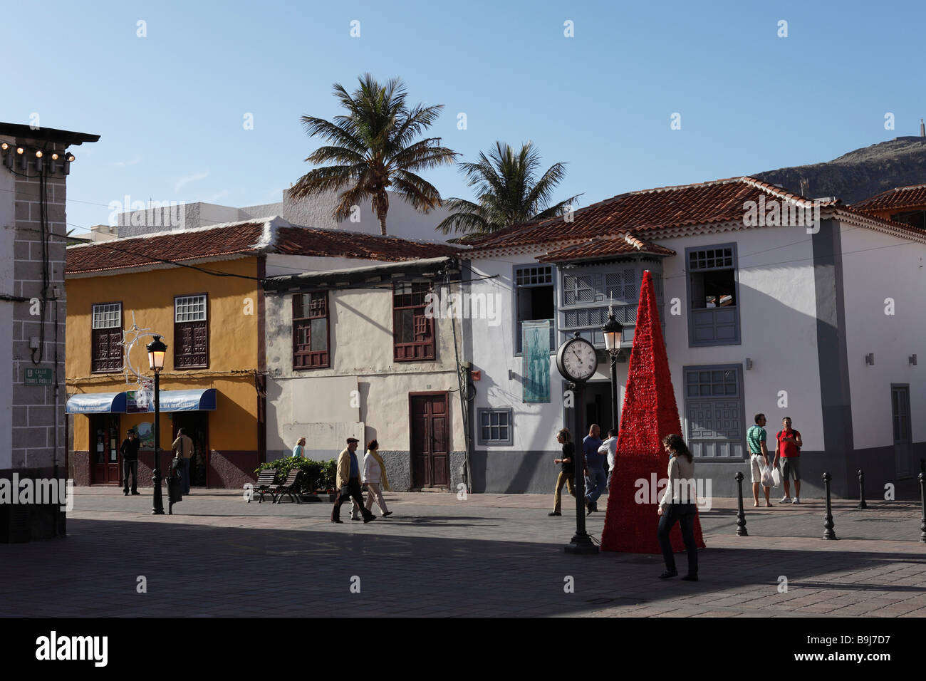 Calle del Medio, historic centre, San Sebastián de la Gomera, Canary Islands, Spain, Europe Stock Photo