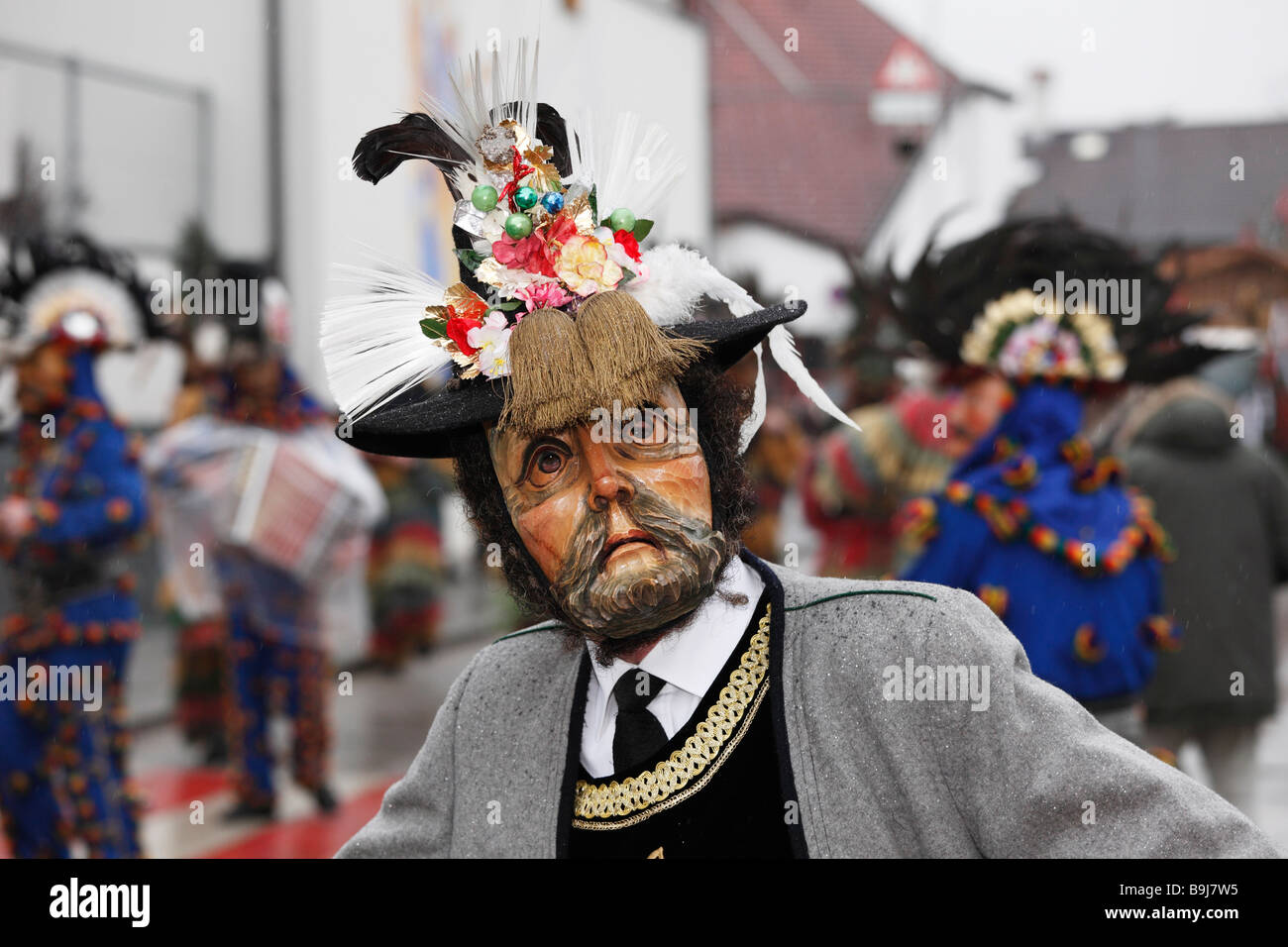 Mullerlaufen parade in Thaur, carnival tradition, Tyrol, Austria Stock Photo