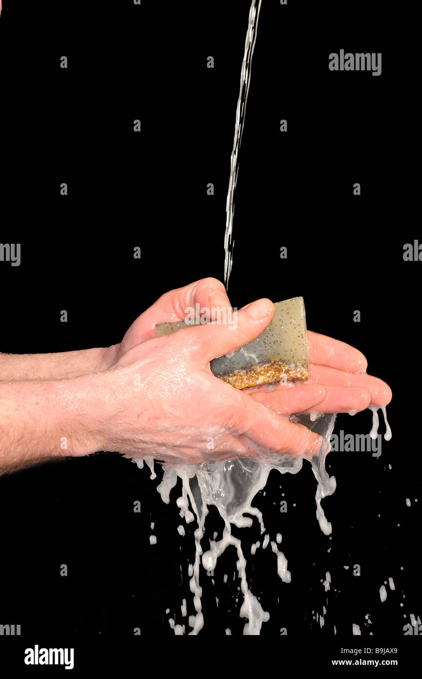 Person washing hands under running water Stock Photo - Alamy
