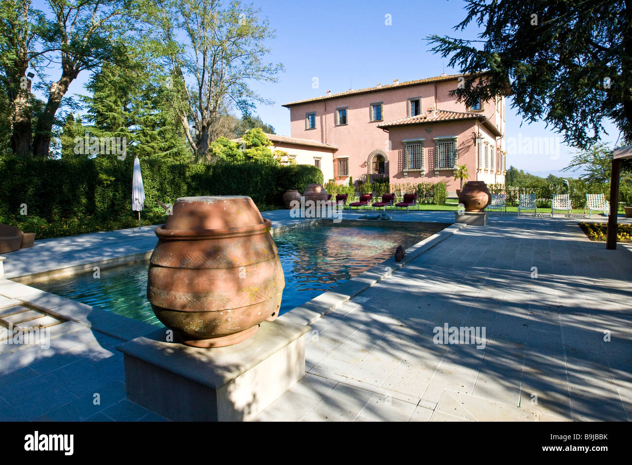 Vineyard and the Villa Mangiacane Luxury Hotel, San Casciano, Chianti