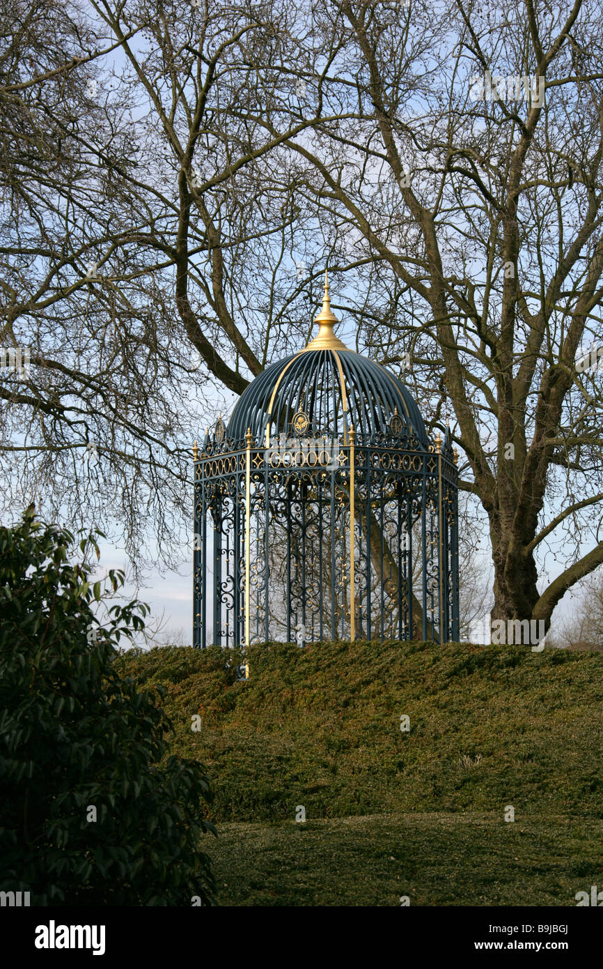 The Cast Iron Rotunda, Queen's Garden, Kew Palace, Kew Royal Botanical