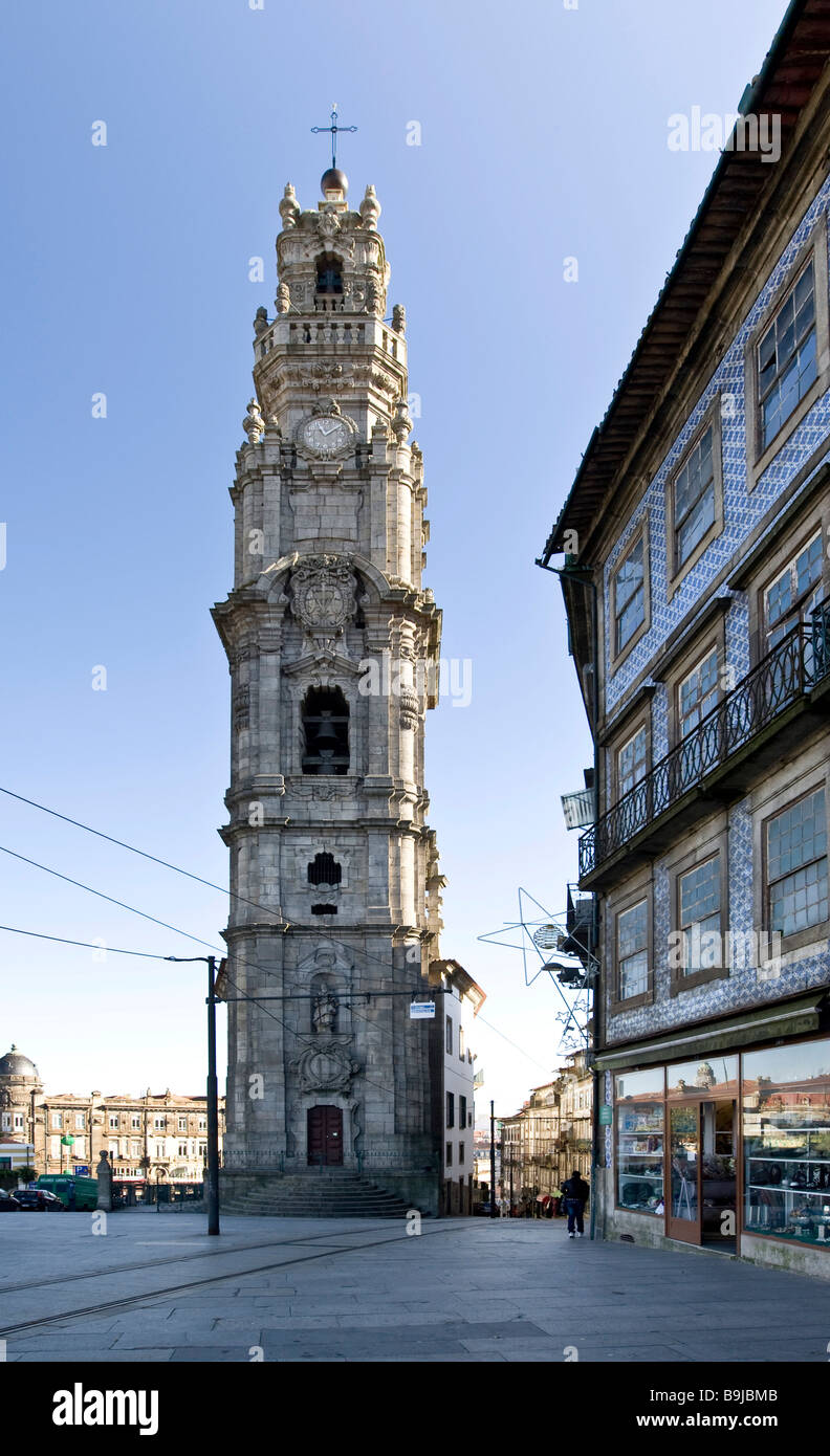 Igreja e Torre dos Clerigos Church, landmark of Porto, UNESCO World Cultural Heritage Site, Portugal, Europe Stock Photo