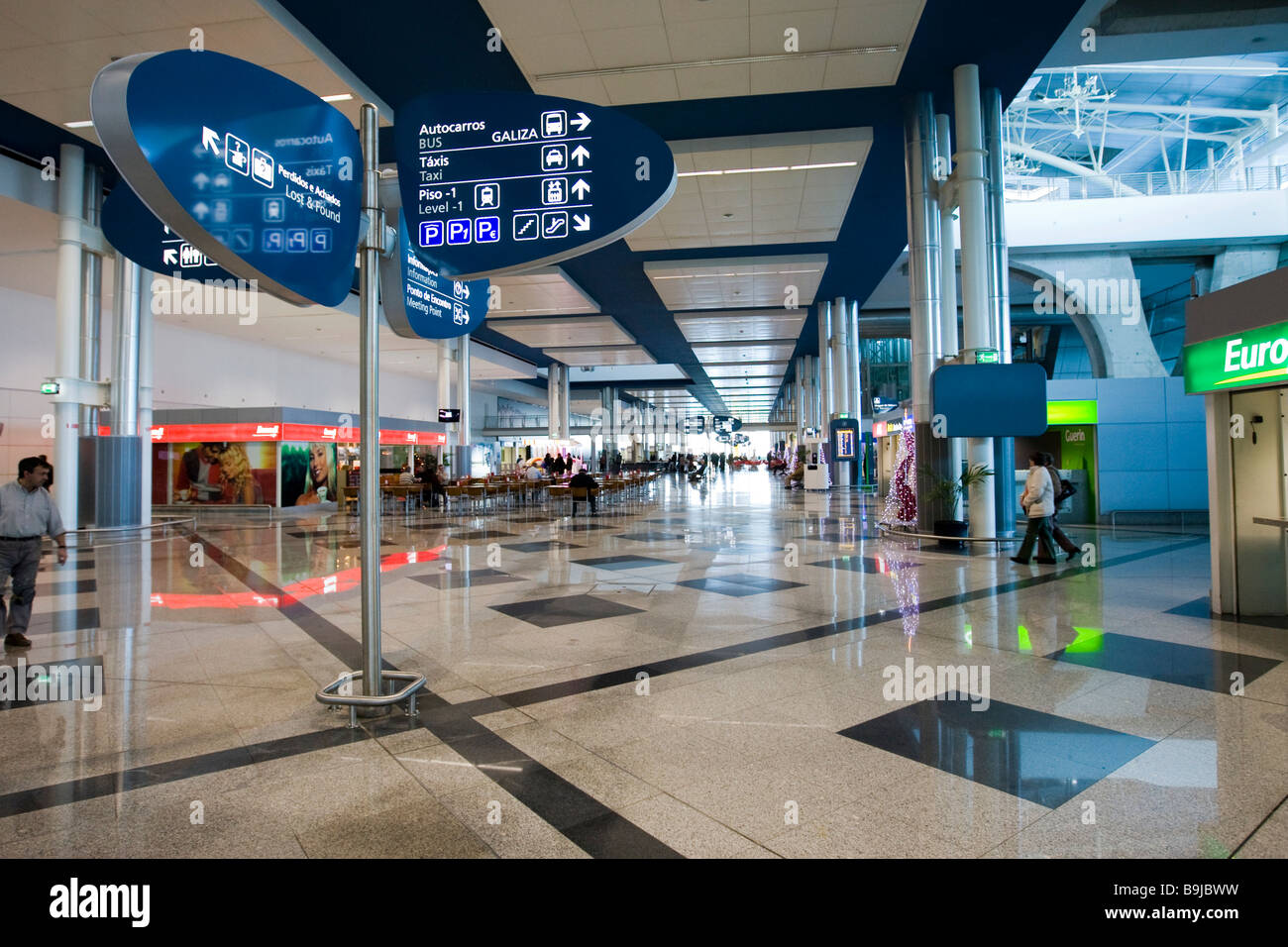 Porto Airport, arrival hall, Porto, Portugal, Europe Stock Photo
