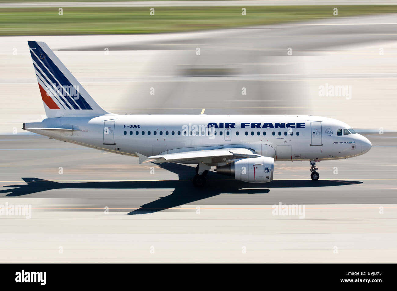Air France plane departing at Frankfurt Airport, Frankfurt am Main, Hesse, Germany, Europe Stock Air France plane departing at Frankfurt Airport, Frankfurt am Main, Hesse, Germany, Europe Stock
