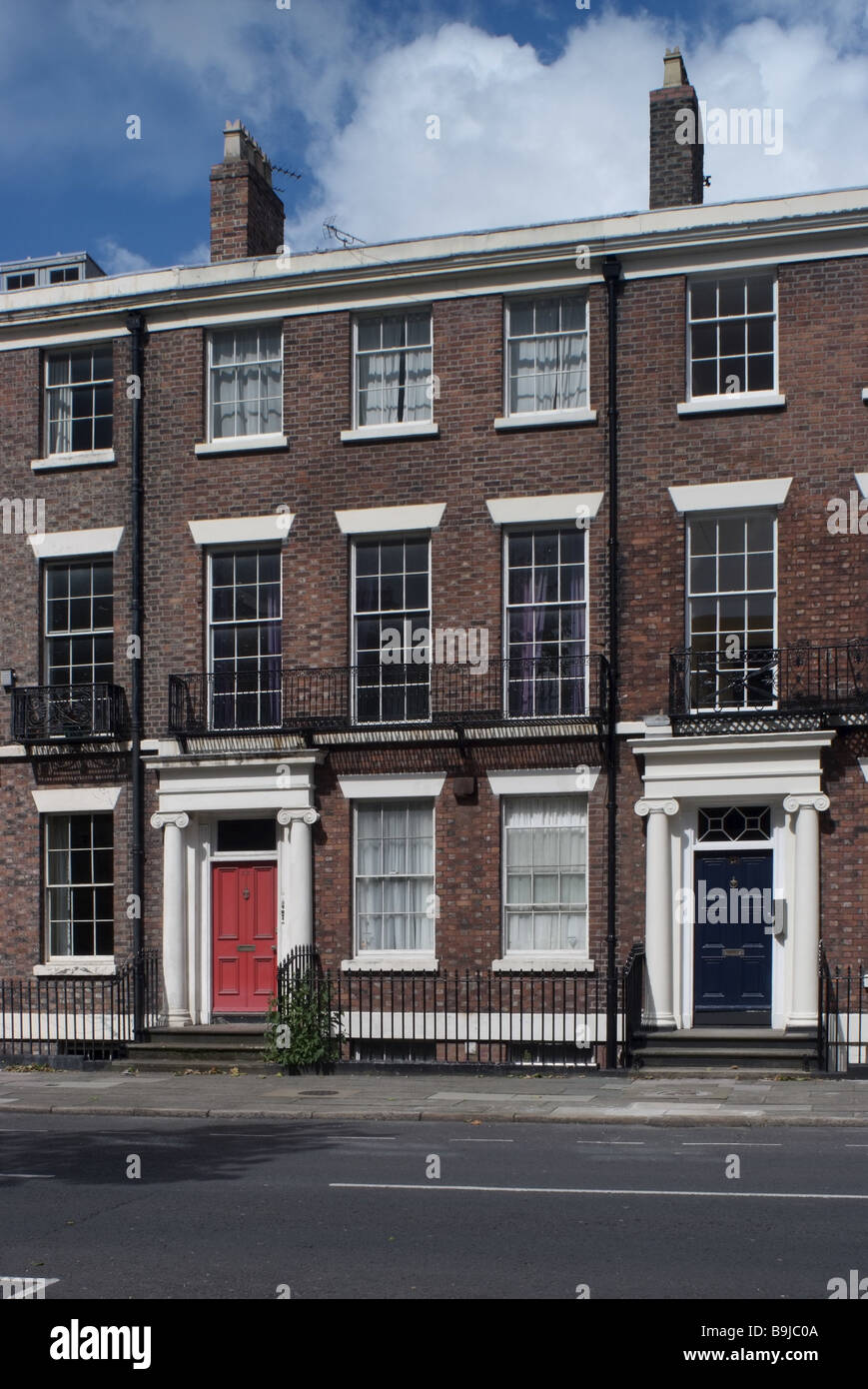 Great Britain England Liverpool Canning street housefacades detail