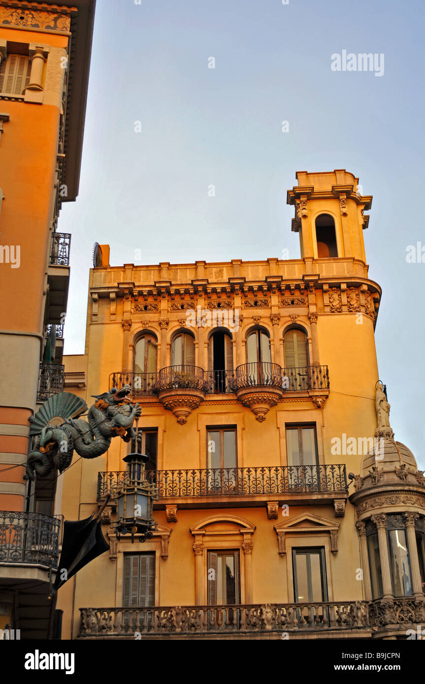 Historic building, historic centre of Barcelona, Catalonia, Spain, Europe Stock Photo