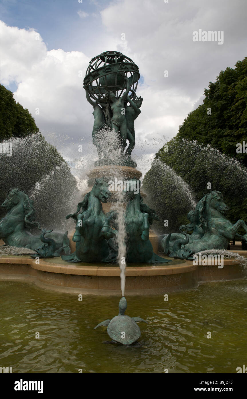 A fountain in the Jardin du Luxembourg in Paris France Saturday July 21