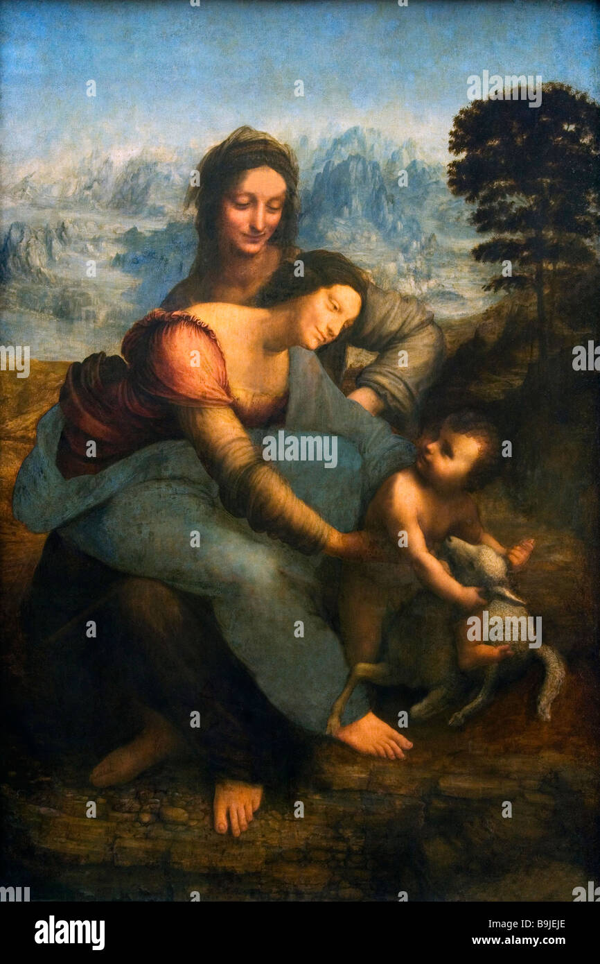 The Virgin and Child with St Anne Leonardo da Vinci 150810 oil on wood