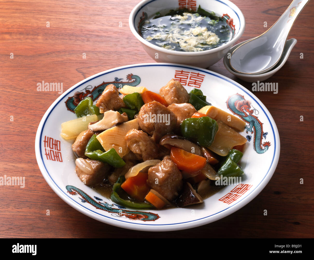 Sweet and sour pork Stock Photo