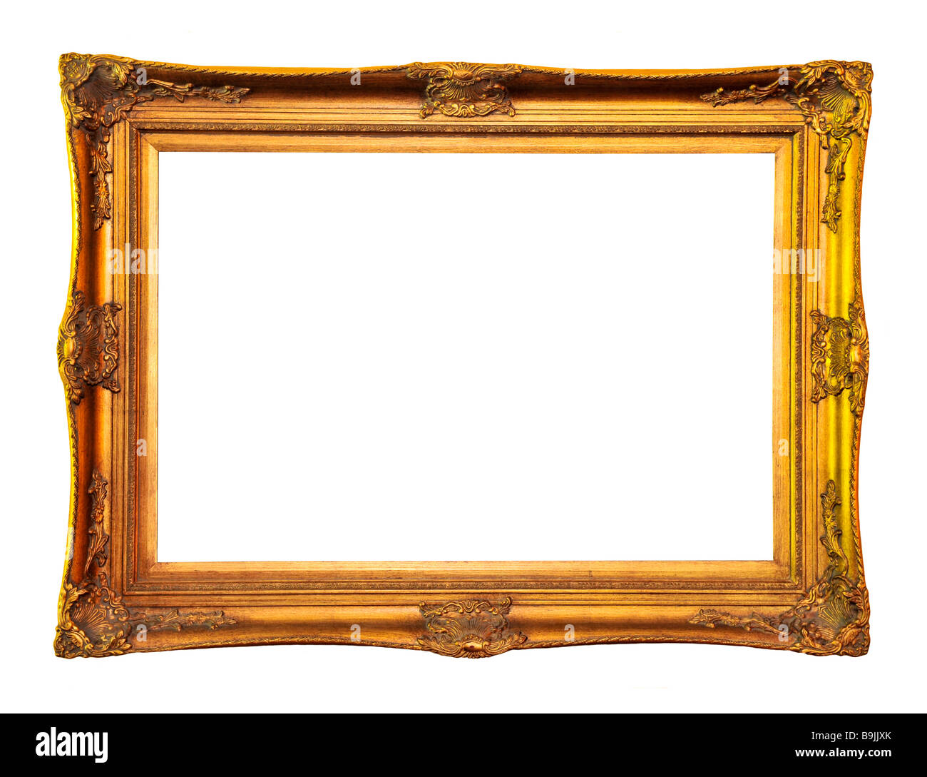 Empty picture frame isolated on white background Stock Photo Alamy