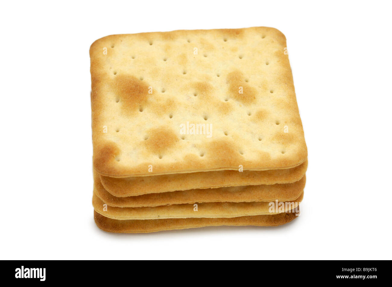 Cream/creme crackers Stock Photo