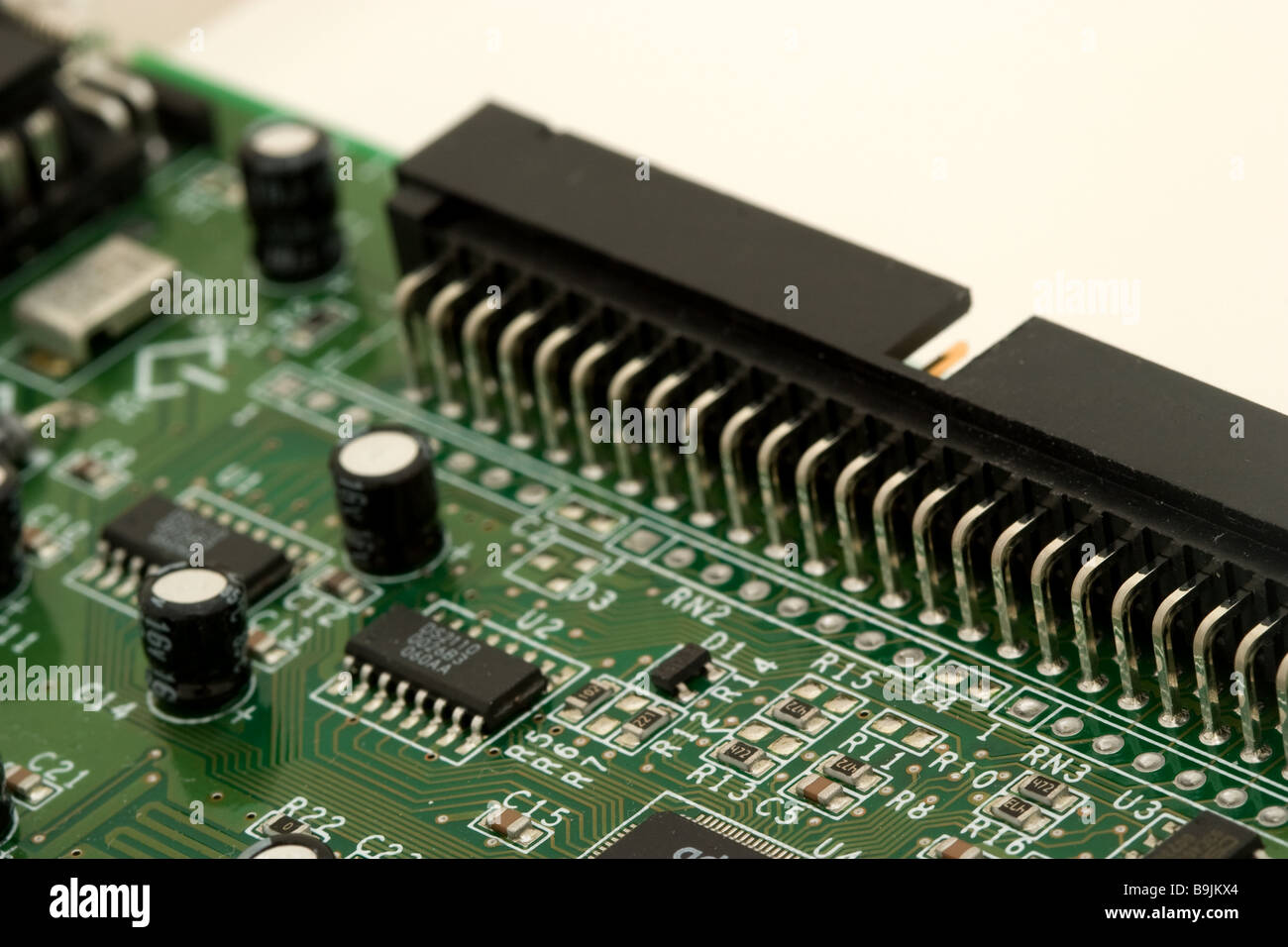 Connector on a circuit board Stock Photo Alamy