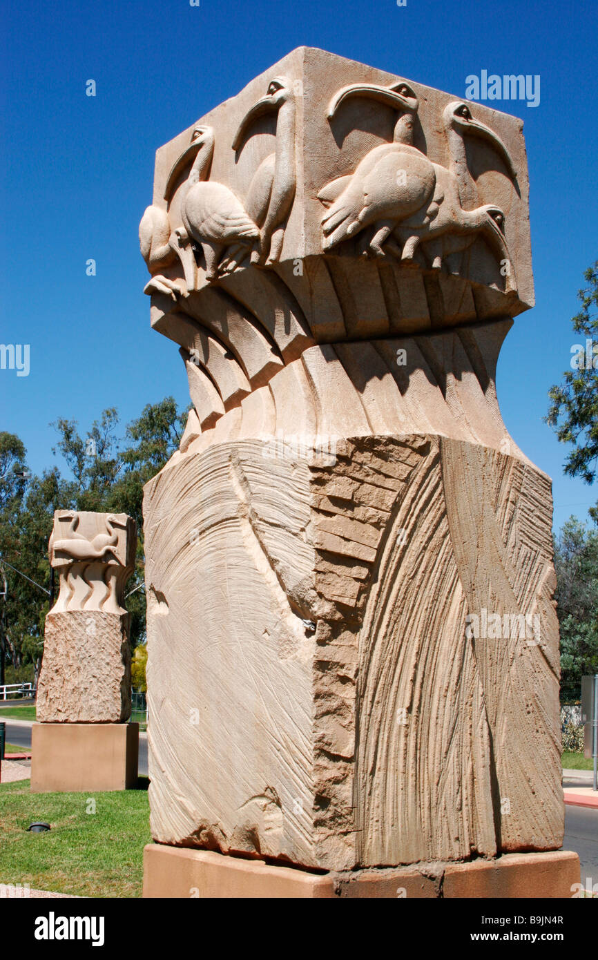 goondiwindi sculptures Stock Photo