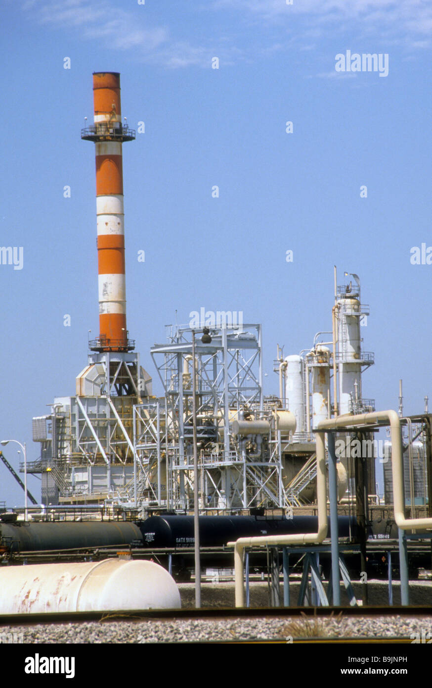 Oil refinery energy plant facility safe San Pedro California gas fuel