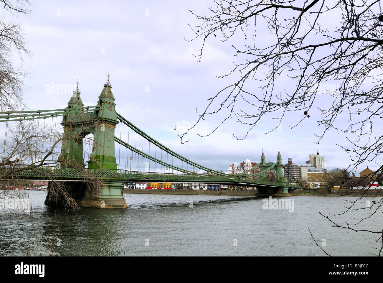 Hammersmith Bridge London Stock Photo Alamy