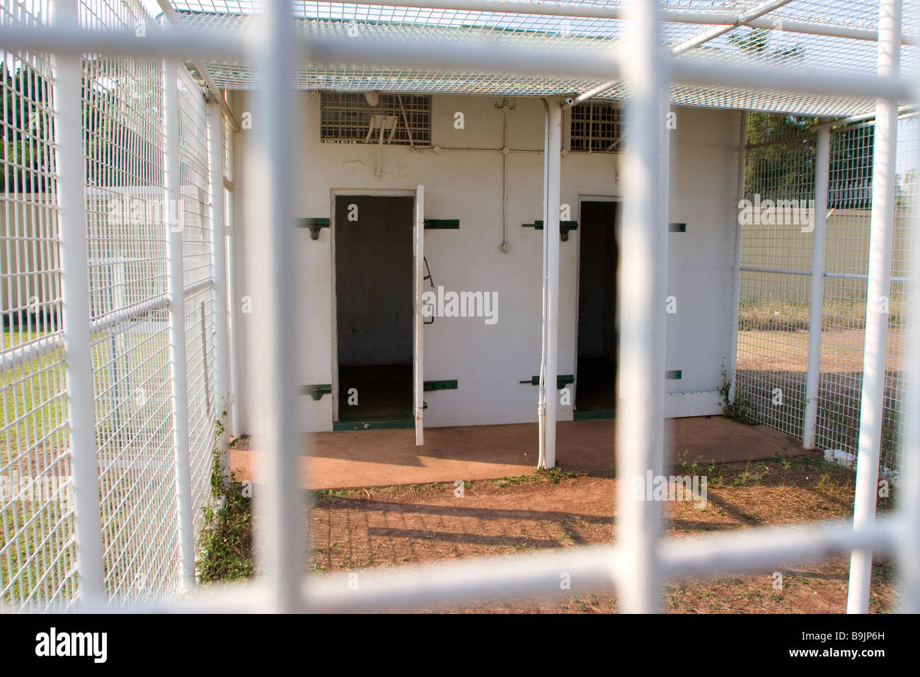 The quaratine are in the old Darwin jail (gaol) in Fannie Bay Stock Photo