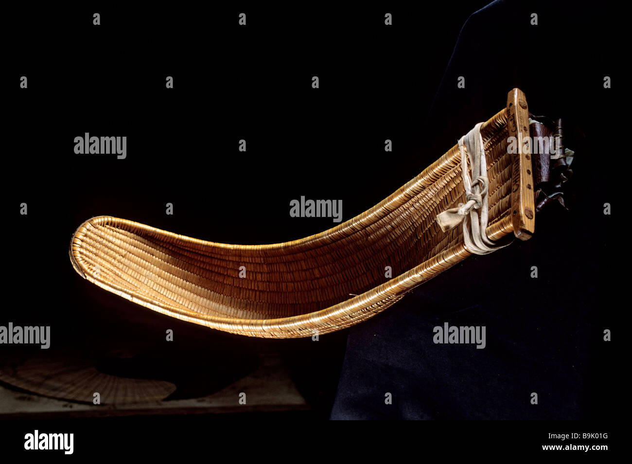 France, Pyrenees Atlantiques, Basque Museum, chisteras, racket, wooden ...