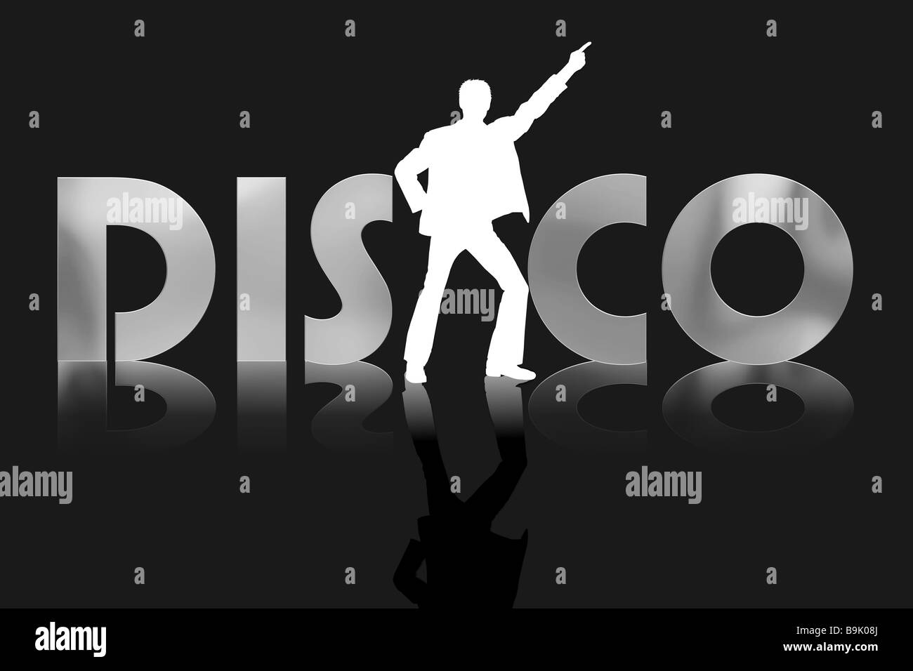 disco dancer Stock Photo