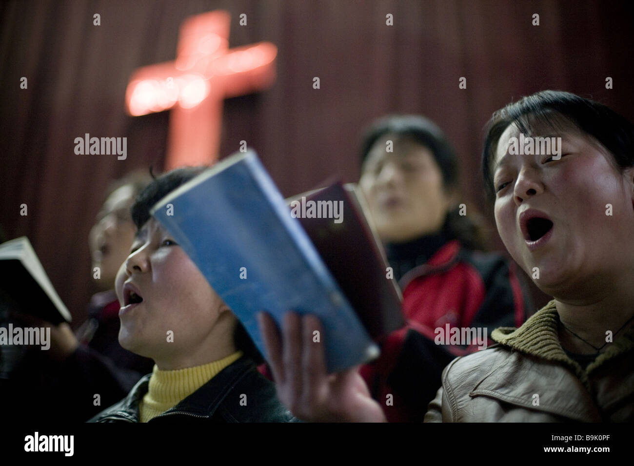 Shanxi Christians Stock Photo