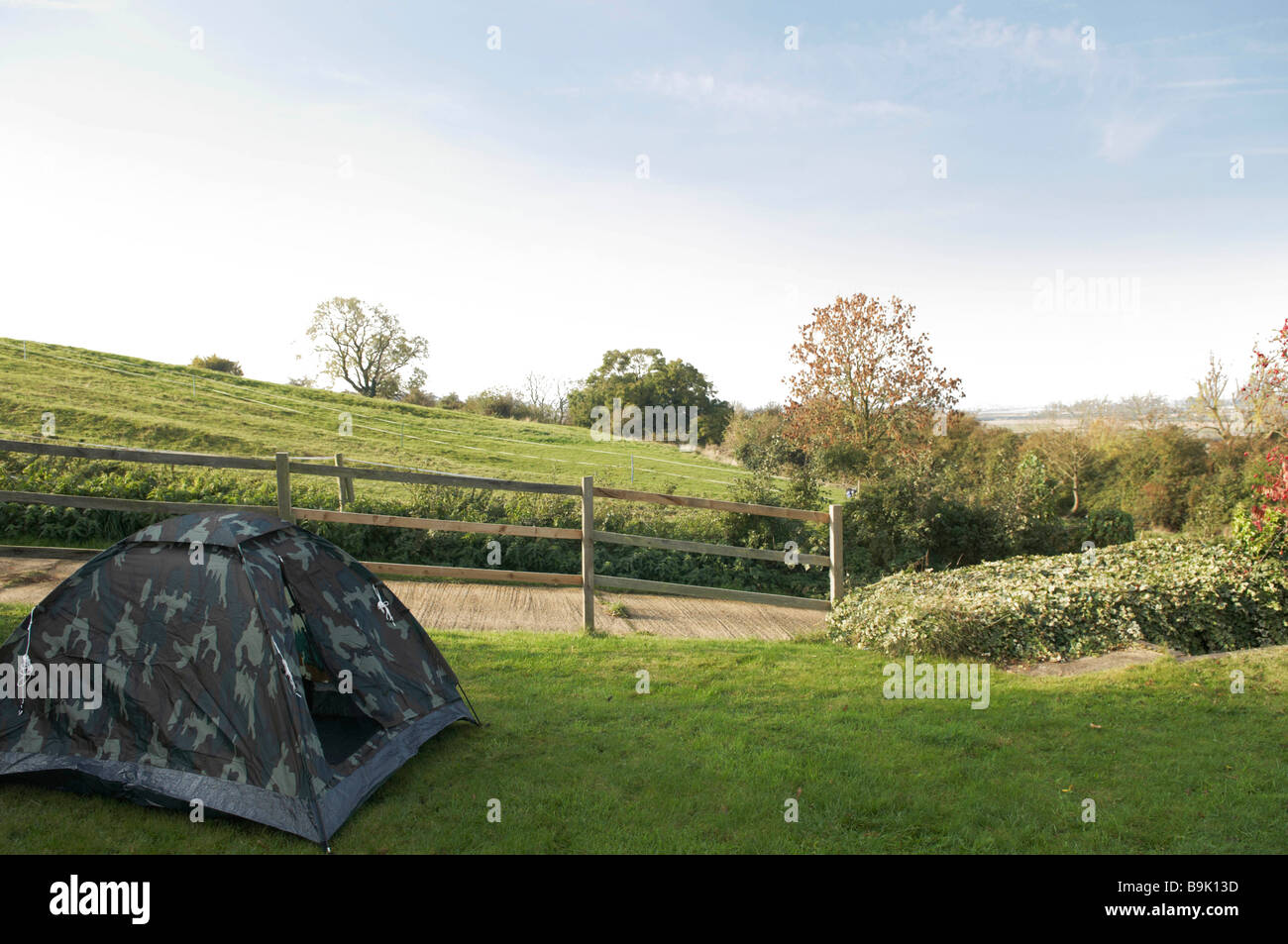 Tent in garden Stock Photo Alamy