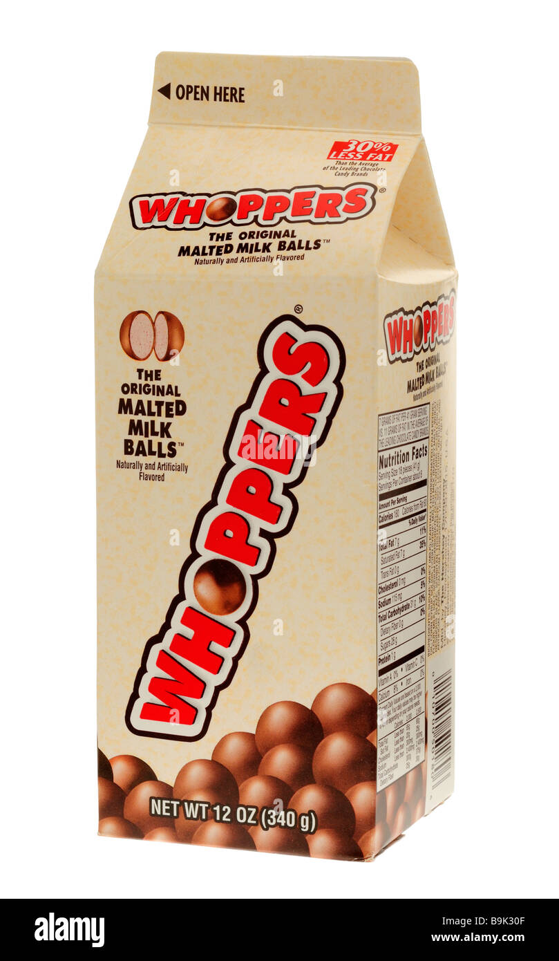 Whoppers Malted Milk Chocolate Balls Stock Photo - Alamy