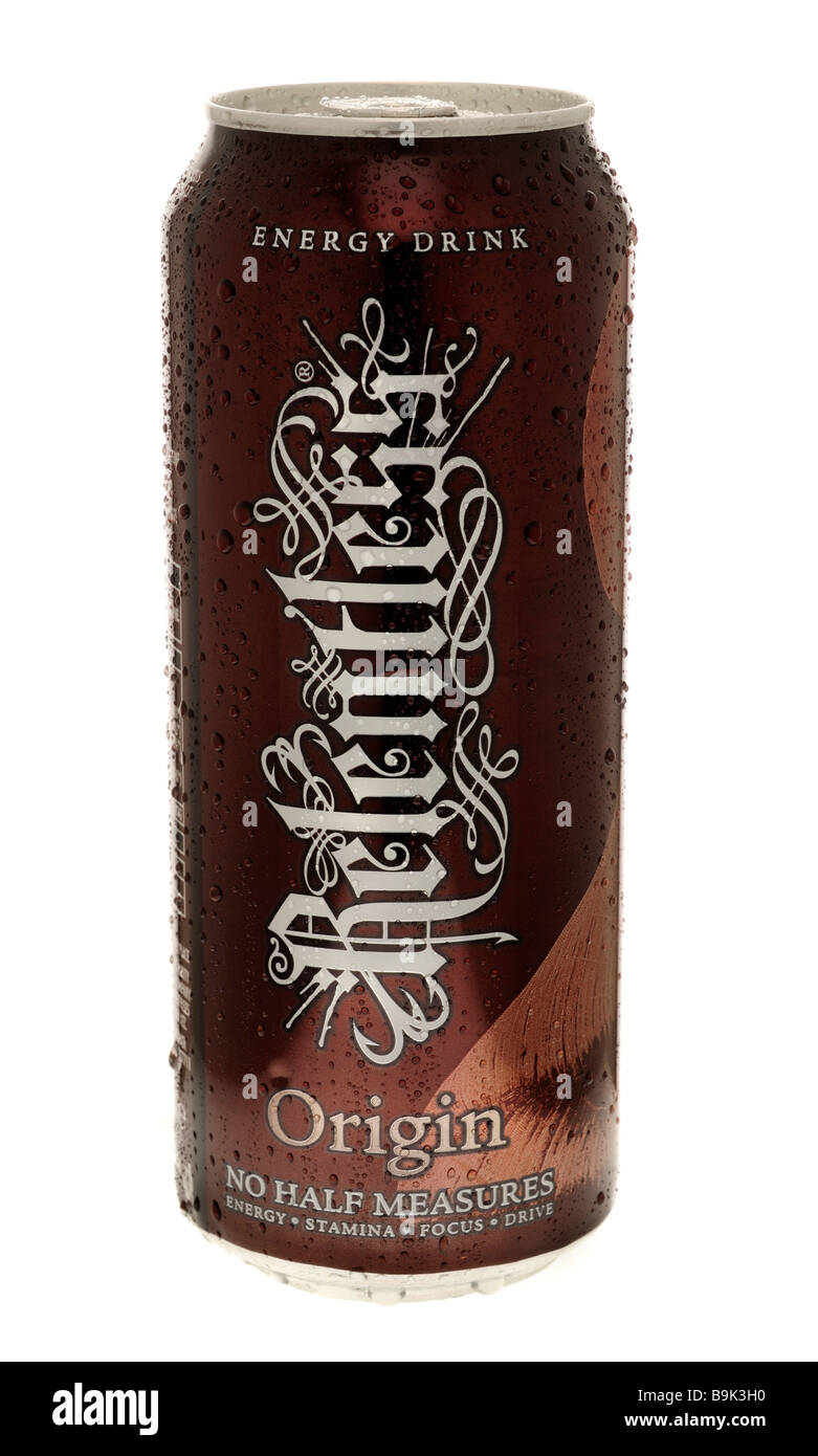 Can of Relentless Energy Drink Stock Photo Alamy