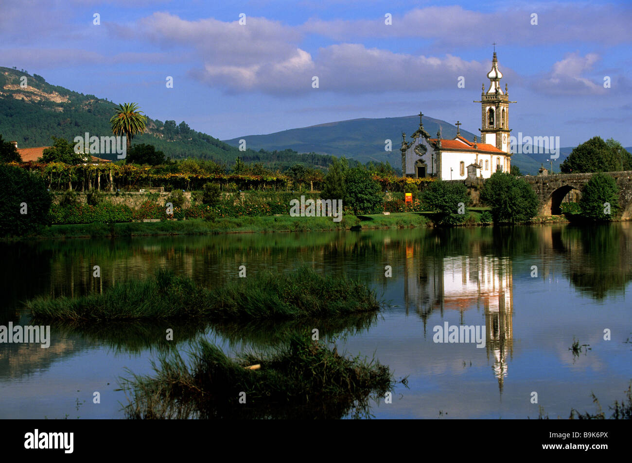 Portugal, Alto Minho, Ponte de Vino, Saint Antoine church (15th century) Stock Photo