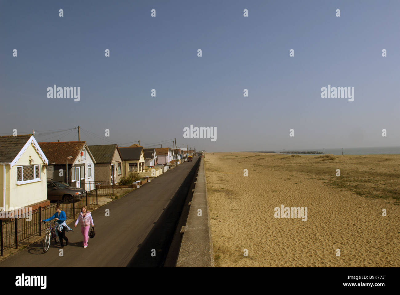 Residential properties, Jaywick near ClactononSea, Essex, UK Stock