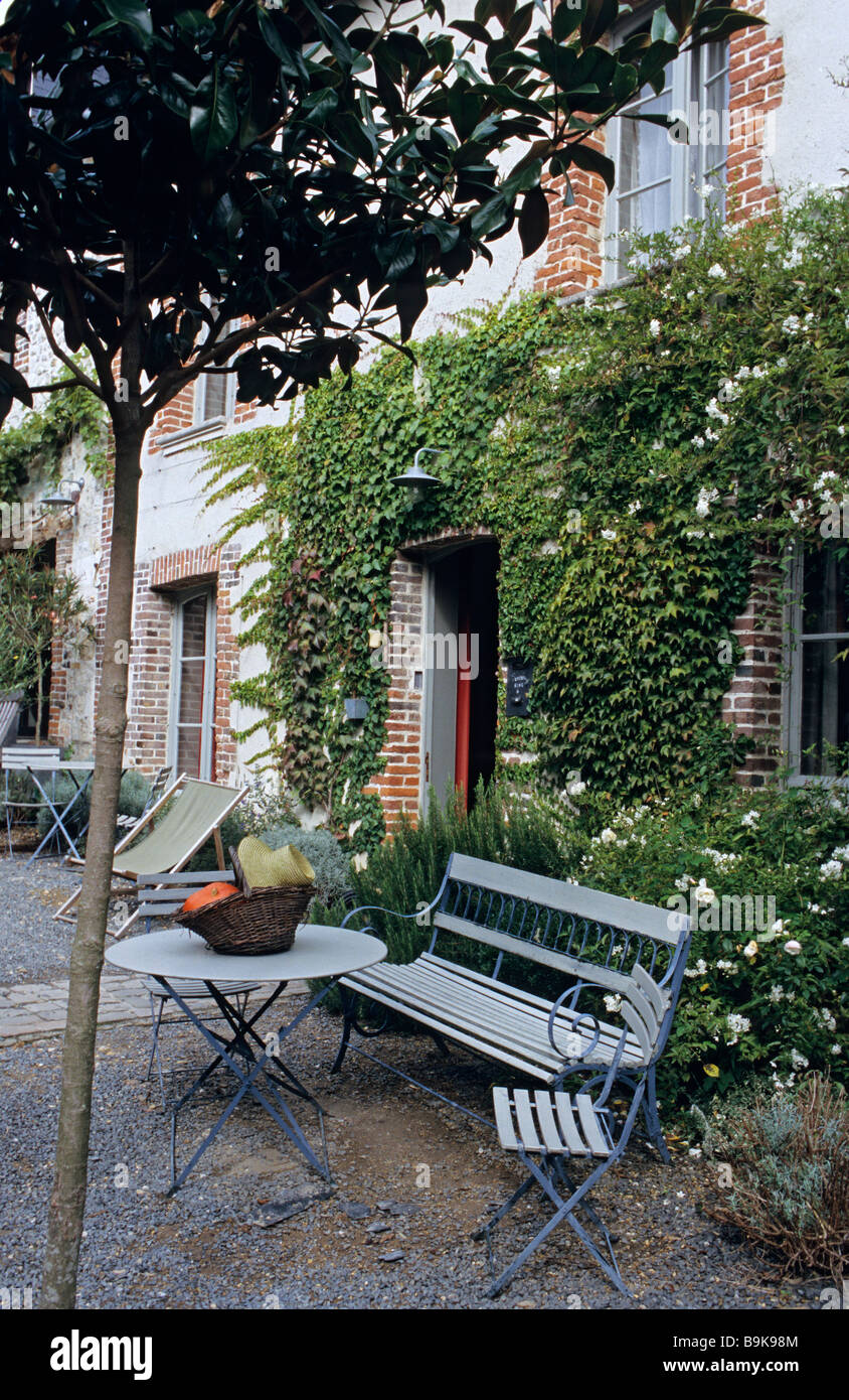 France, Calvados, Pays d' Auge, Honfleur, La Cour Sainte Catherine bed and breakfast Stock Photo