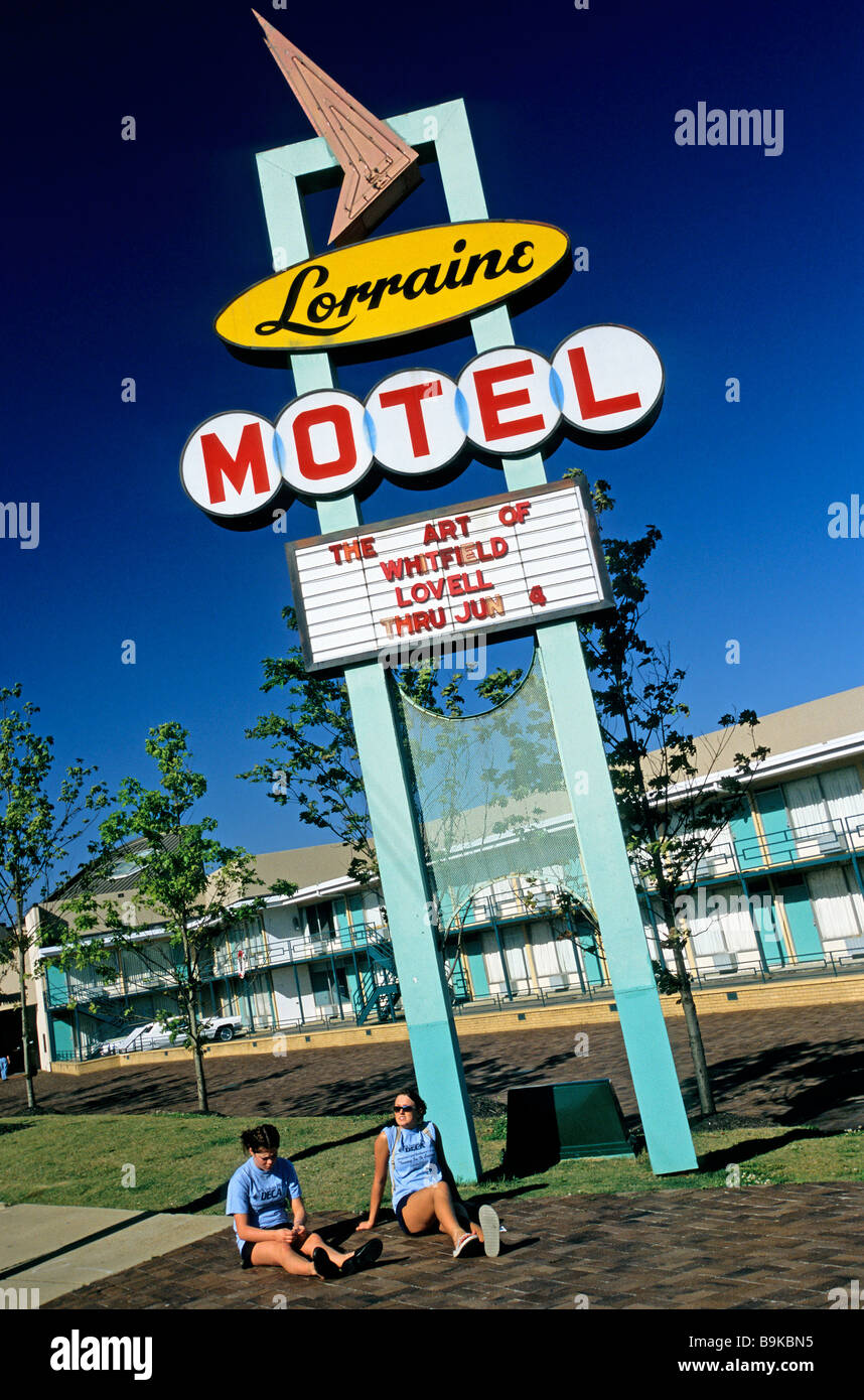 United States, Tennessee, Memphis, the Lorraine Motel, where Martin Luther King was murdered on the 4th April 1968 Stock Photo