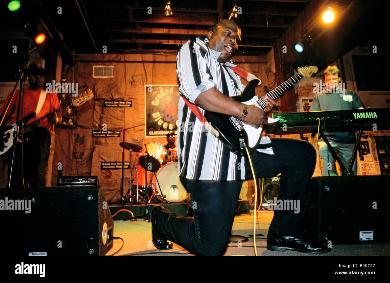 United States, Mississippi, Clarksdale, bluesman Big T at Ground Zero Blues Bar Stock Photo Alamy
