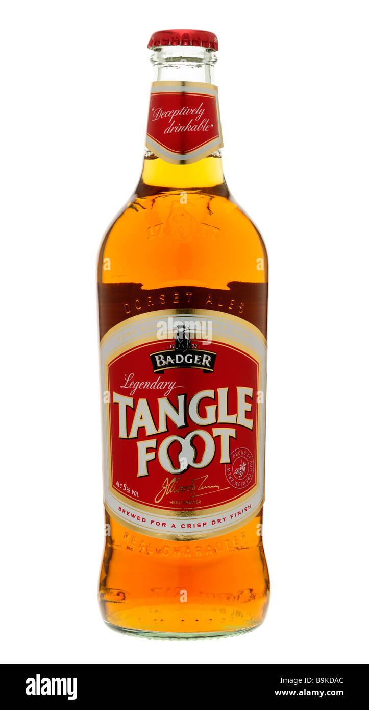 Bottle of Tangle Foot Stock Photo Alamy