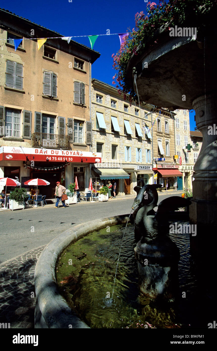 France, Drome, Saint Jean en Royans Stock Photo
