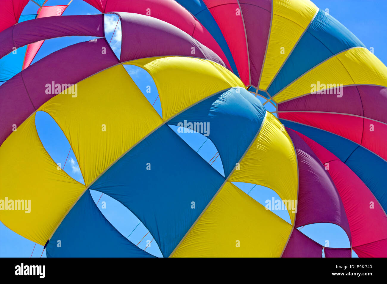 Detail of a Parasail Canopy in Albena Stock Photo Alamy