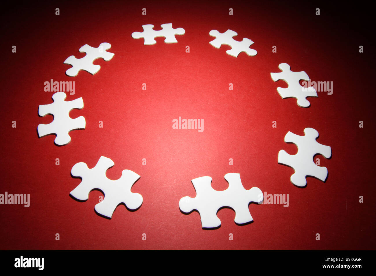 Jigsaw Puzzle Pieces Stock Photo