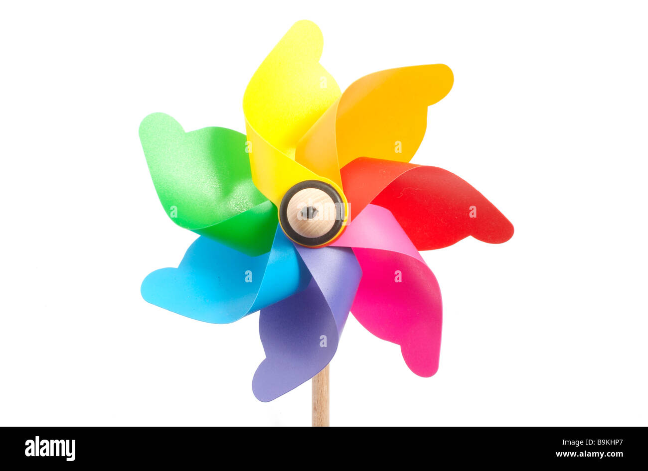 Stock Photography of a Colorful Child's Windmill Toy Stock Photo