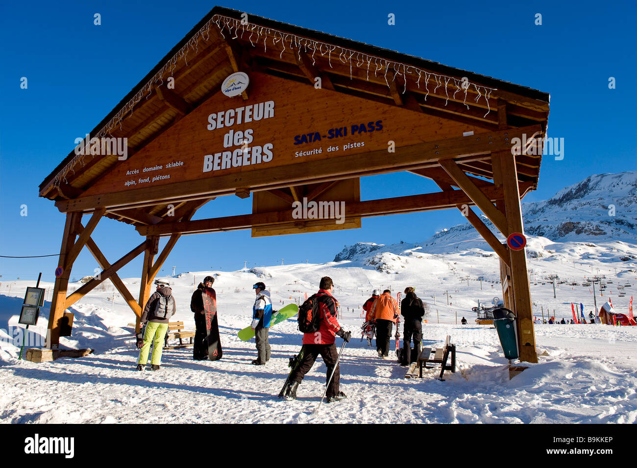 France, Isere, L'Alpe d'Huez, ski resort, Secteur des Bergers (Sheperds  area Stock Photo - Alamy