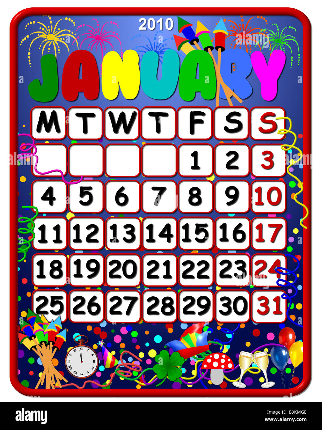 calendar january 2010 Stock Photo - Alamy calendar january 2010 Stock Photo - Alamy
