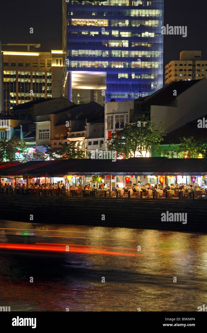 Restaurants boat quay night singapore hires stock photography and