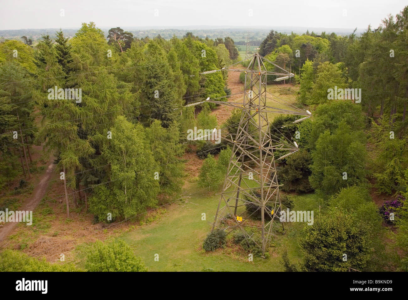 Electricity Pylon in Countryside Stock Photo - Alamy