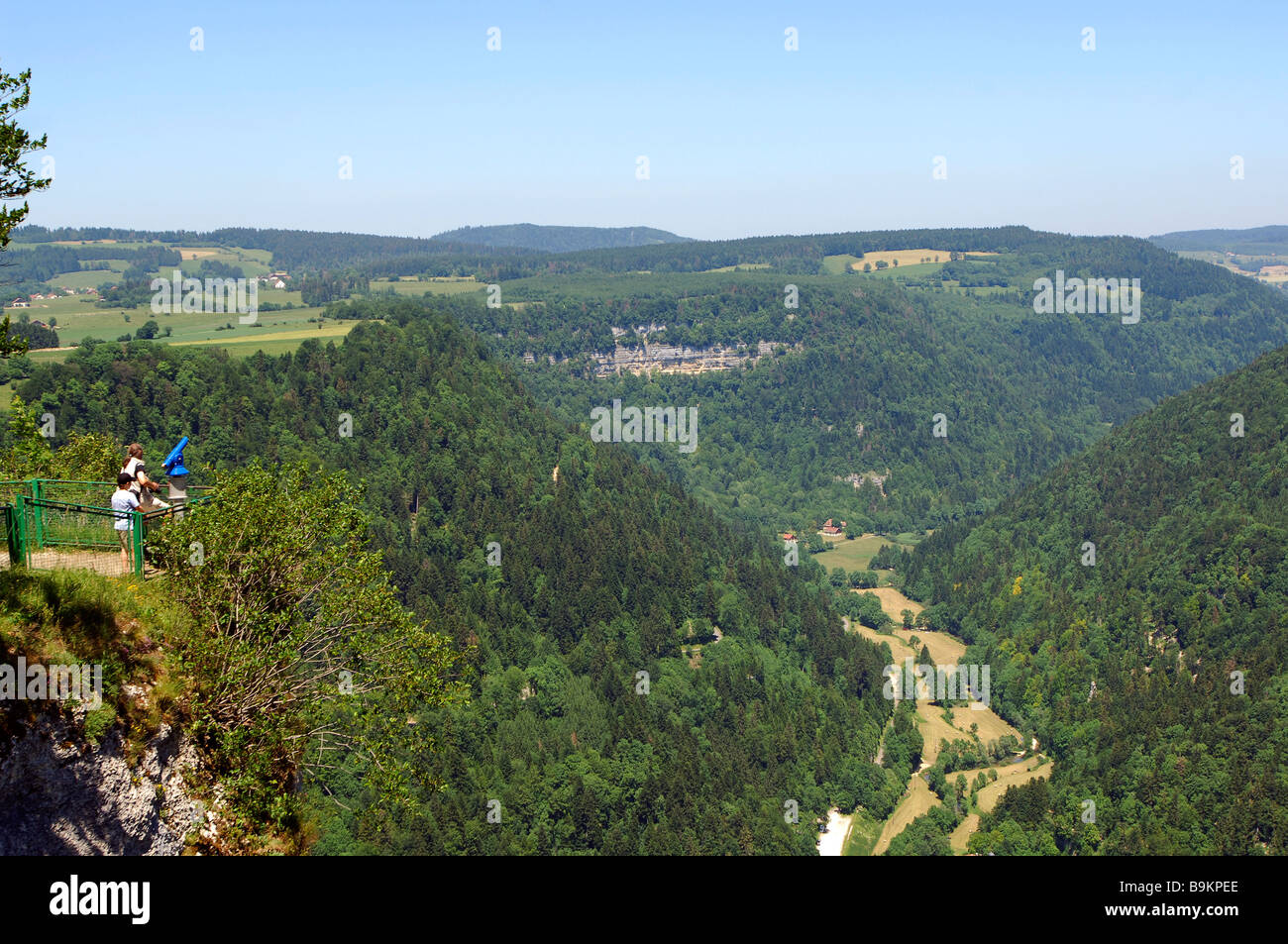 France, Doubs, view from the Roche du Prêtre Stock Photo Alamy