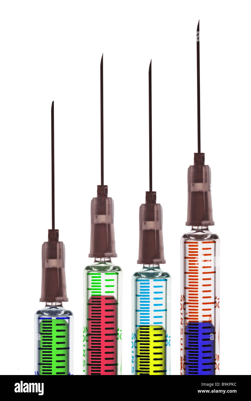 fine image of different syringe isolated on white Stock Photo Alamy