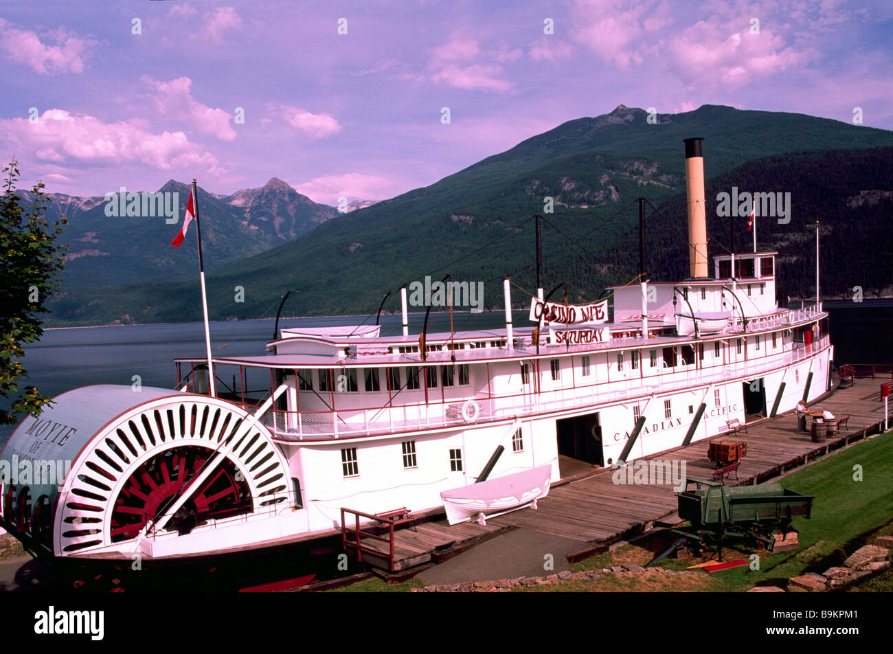Kaslo, BC, British Columbia, Canada SS Moyie Historic Sternwheeler, S