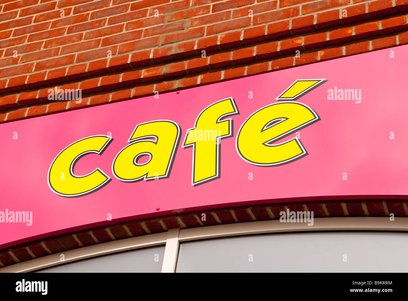 A cafe advertising sign Stock Photo