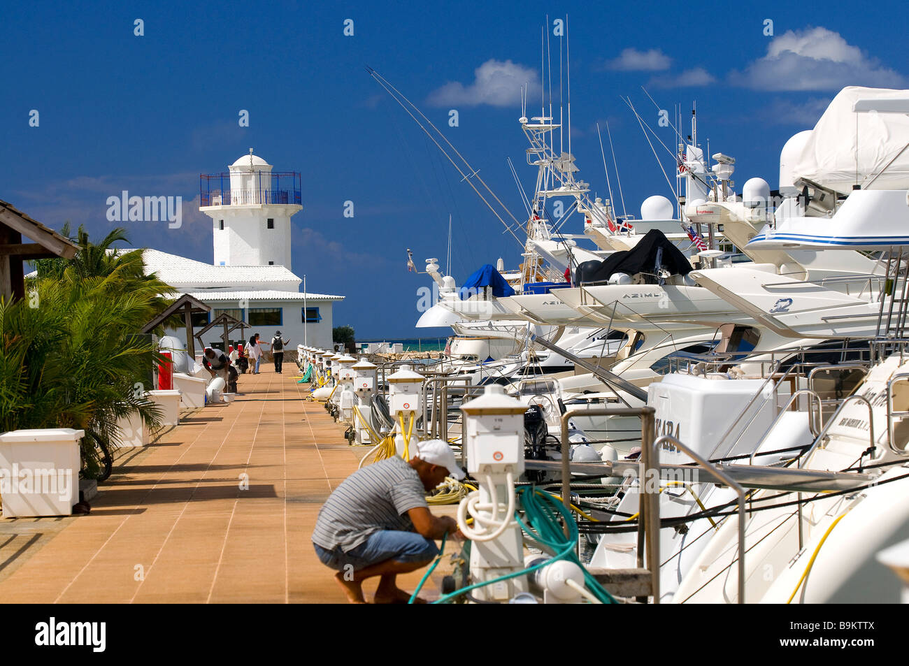 Dominican Republic, La Romana province, Casa de Campo, the marina Stock Photo