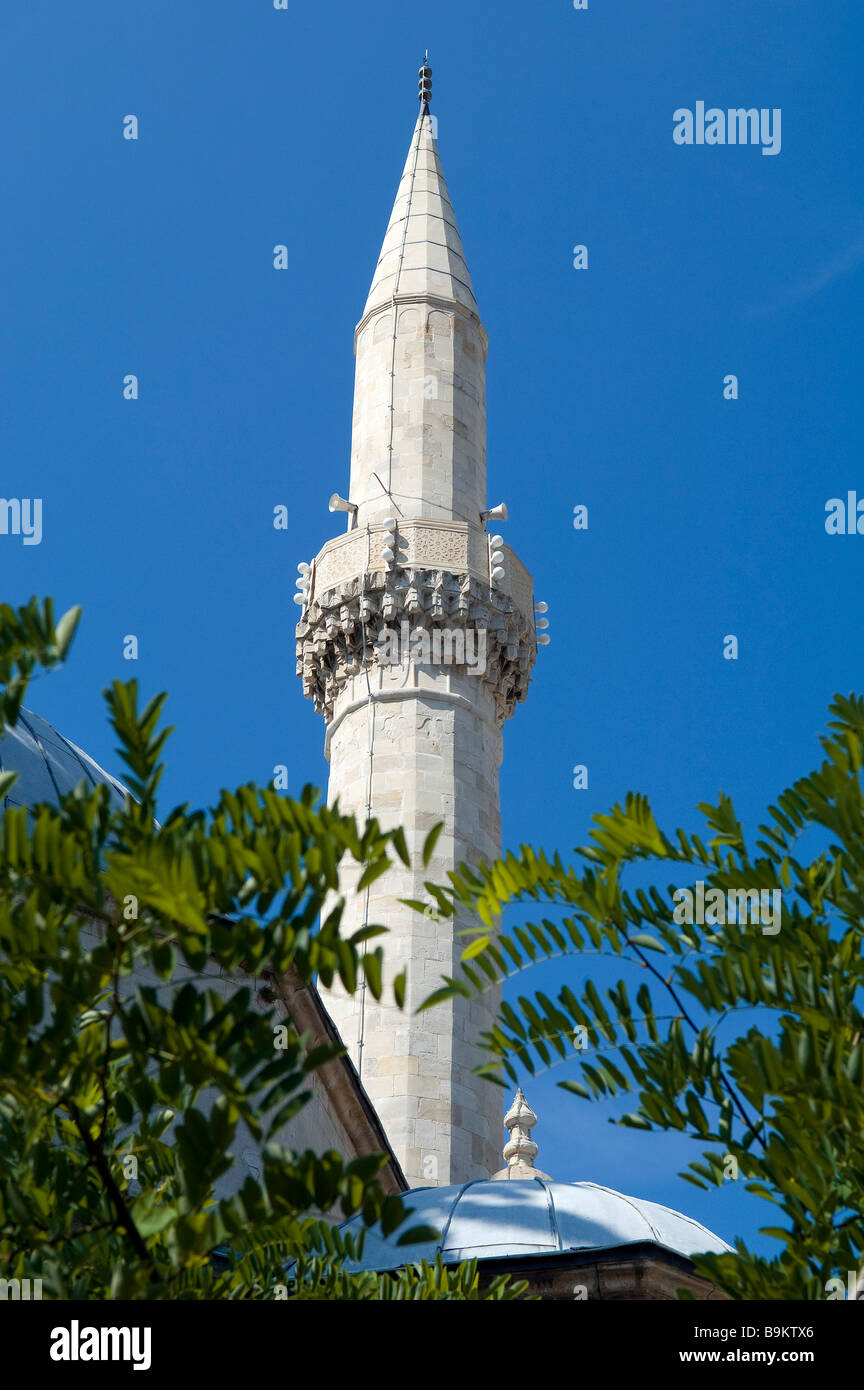Bosnia and Herzegovina, Mostar, classified as World Heritage by UNESCO, Karadjozbegova Dzamija mosque Stock Photo