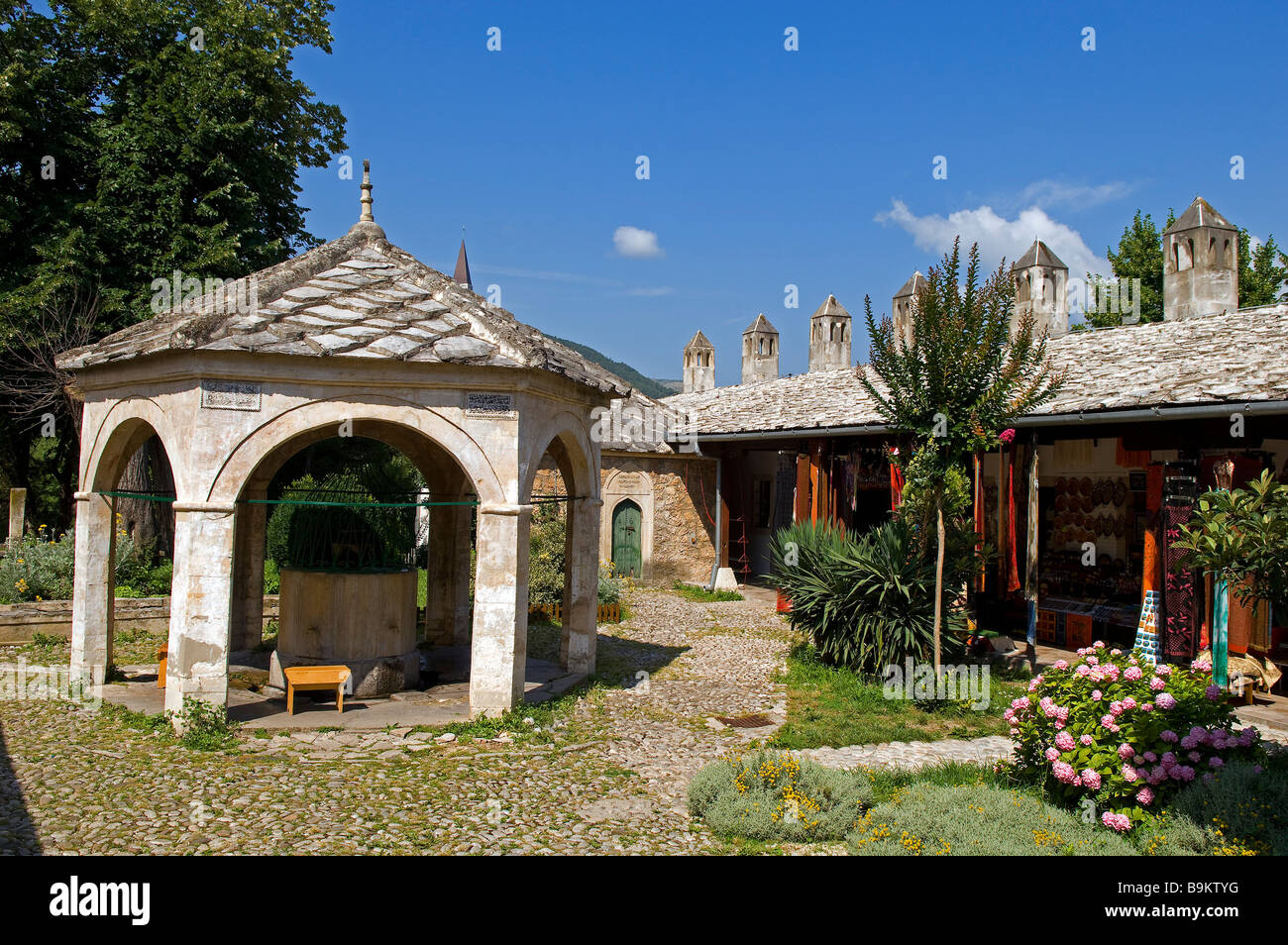 Bosnia and Herzegovina, Mostar, classified as World Heritage by UNESCO, Koski Mehmed Pasa mosque Stock Photo