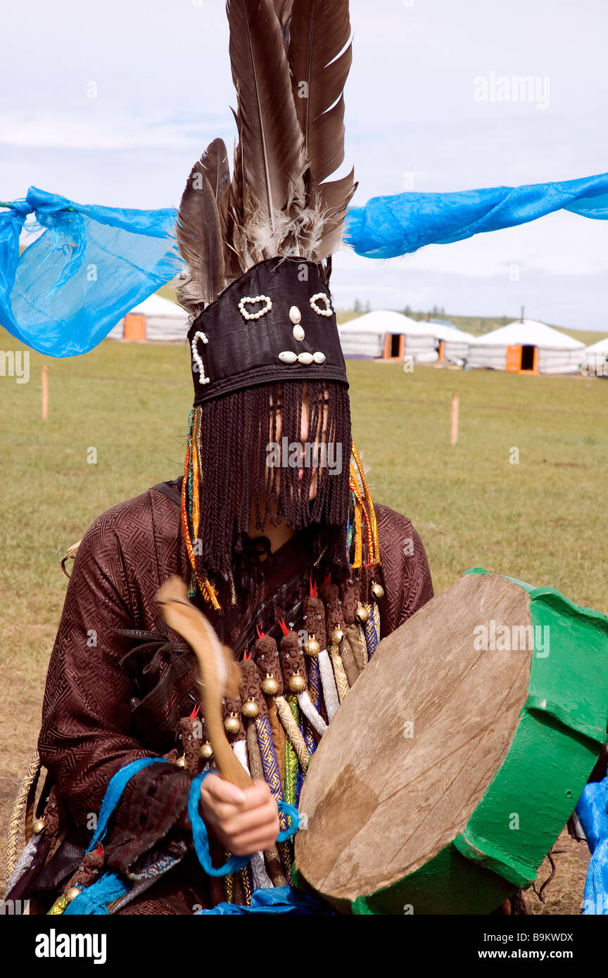 Mongolia, Shaman Stock Photo - Alamy
