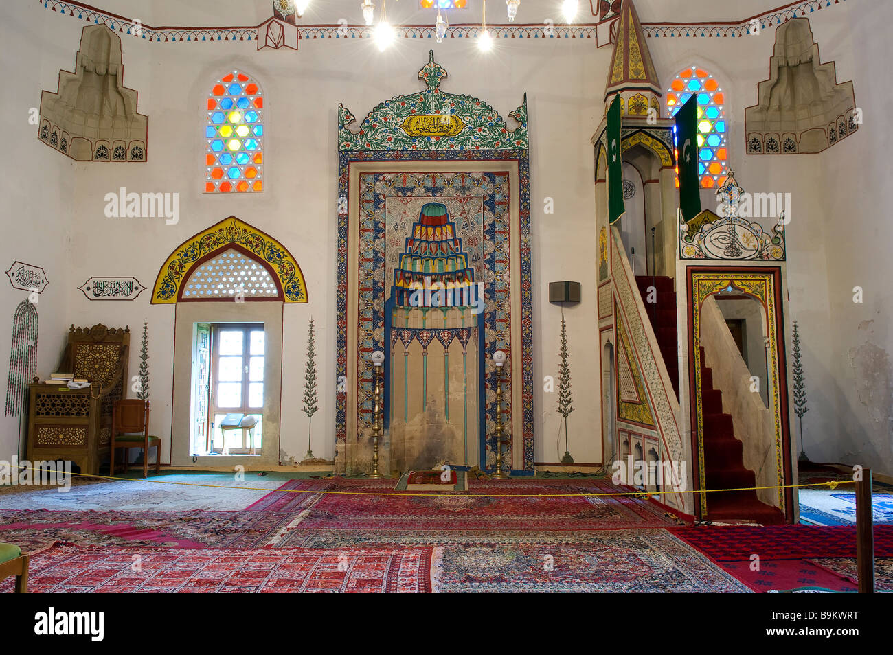 Bosnia and Herzegovina, Mostar, classified as World Heritage by UNESCO, Koski Mehmed Pasa mosque Stock Photo